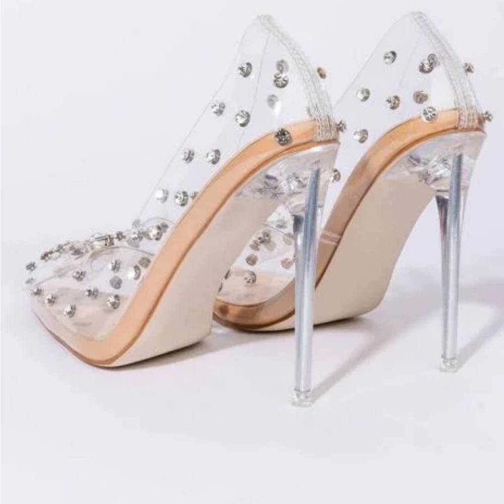 Clear heels